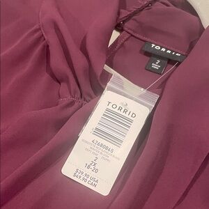 Torrid Deep Purple Blouse